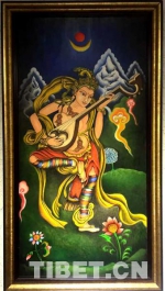 藏族女画家唐瑟达瓦：信仰坚守，画笔不辍 - 中国西藏网