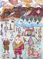 “童·静之美” 拉萨特校儿童60余幅画作在林芝展出 - 新华网西藏