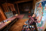 香格里拉唐卡画院：中外学徒共同传承唐卡文化 - 中国西藏网