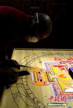 一沙一世界 沙画坛城亮相拉萨 - 中国西藏网